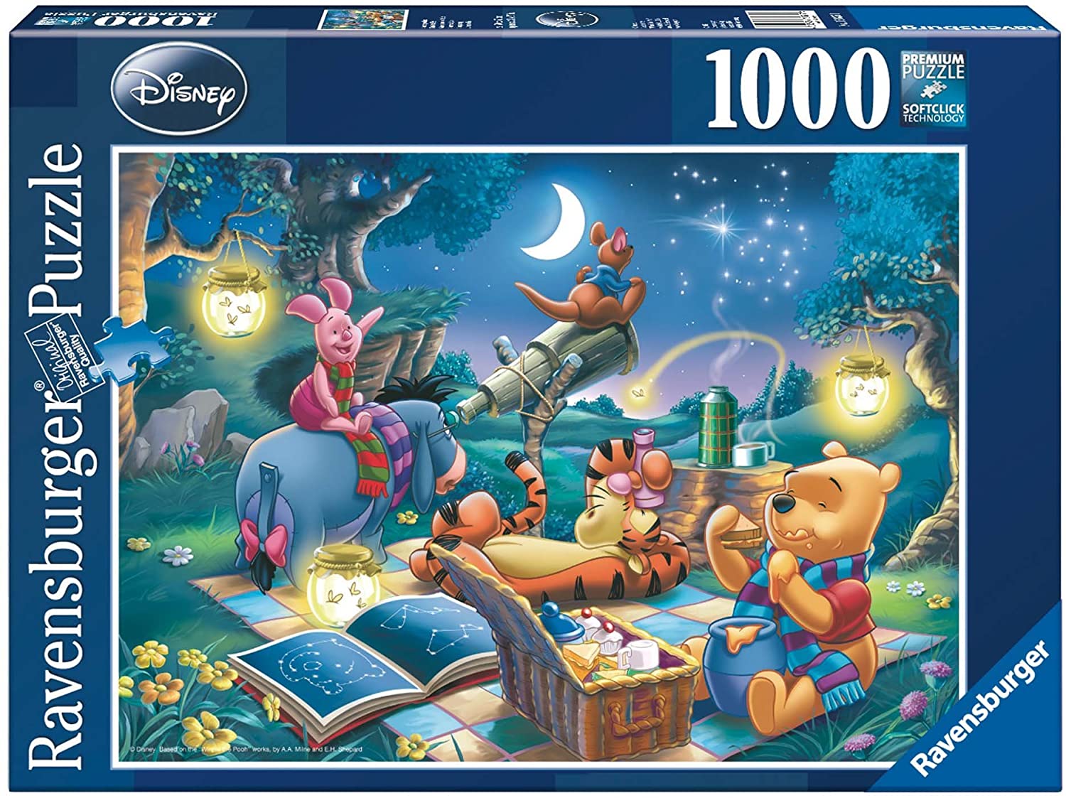 Ravensburger Disney Winnie the Pooh and Friends Stargazing 1000 Piece Puzzle
