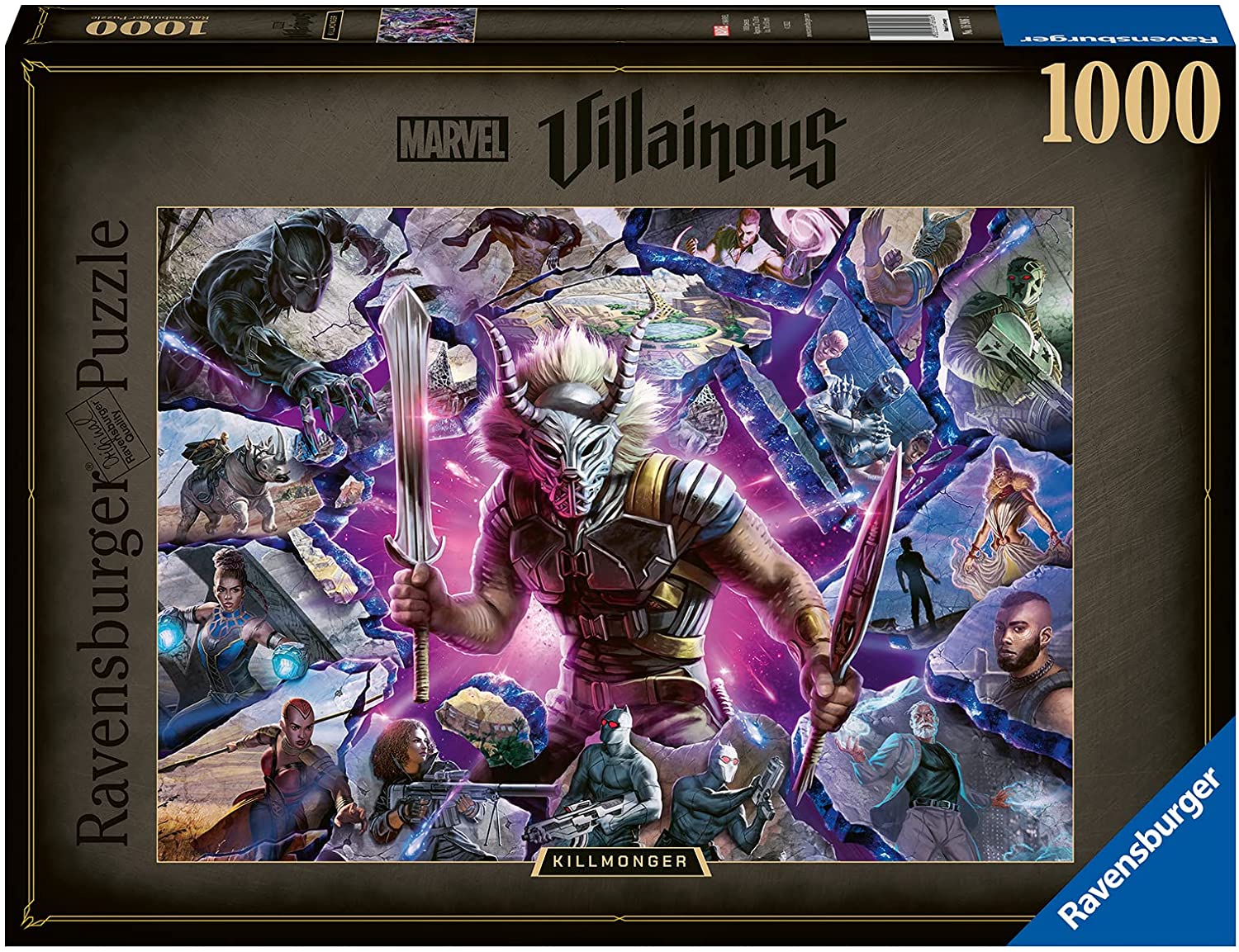 Ravensburger Marvel Villainous Killmonger 1000 Piece Puzzle – The