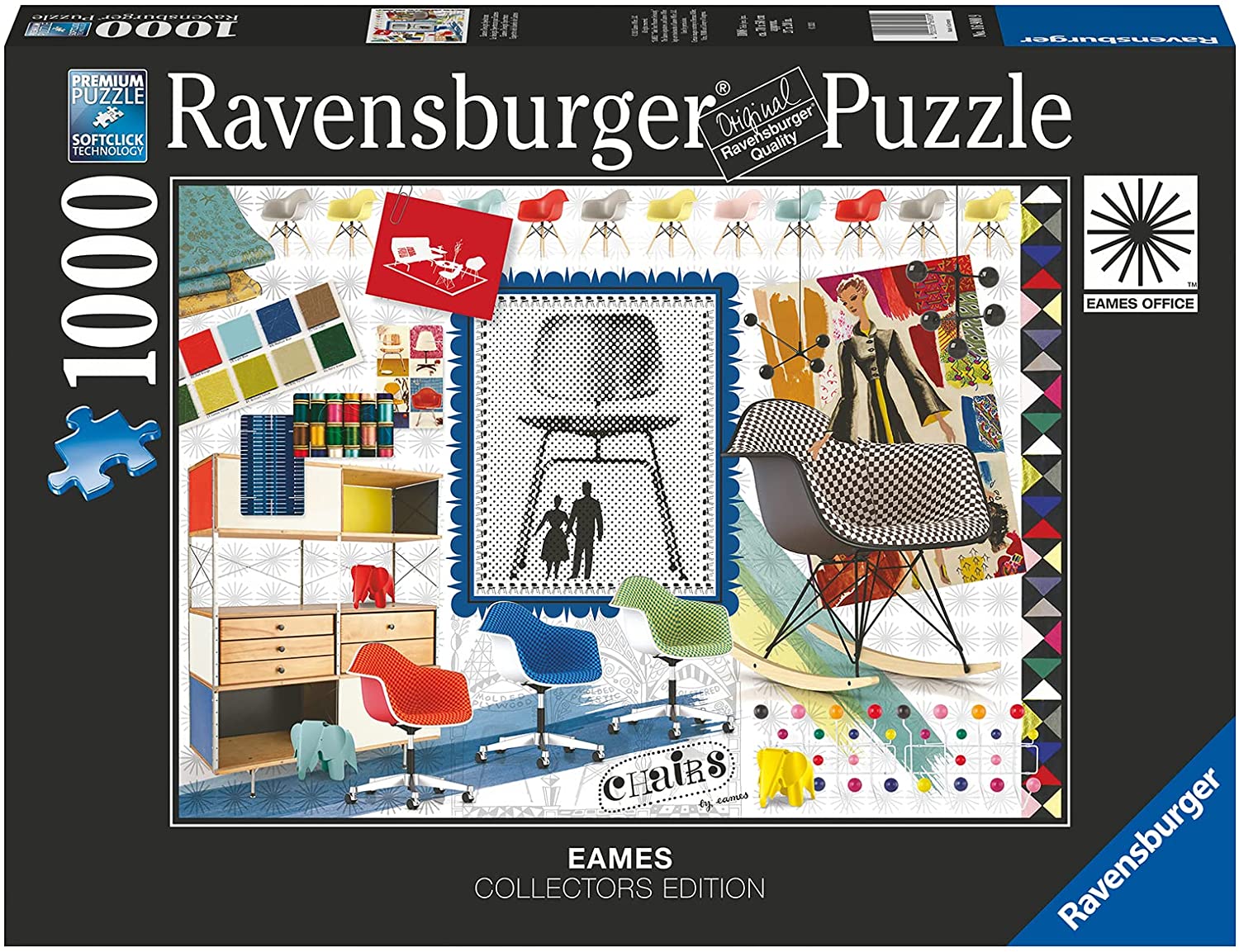 Ravensburger Eames Collectors Edition Design Spectrum 1000 Piece Puzzle