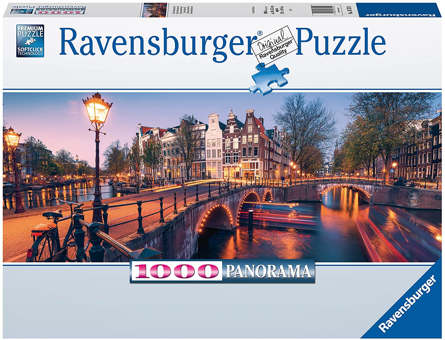 Ravensburger Evening in Amsterdam 1000 Piece Panorama Puzzle