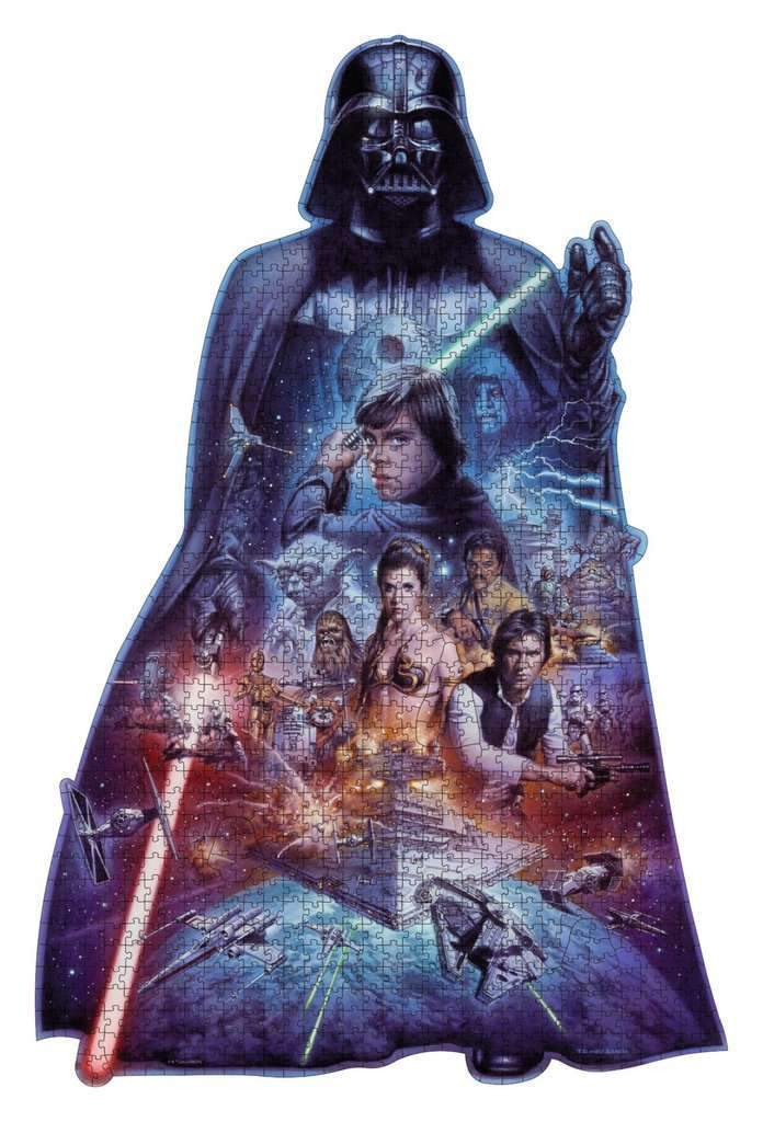 Star Wars Darth Vader Shaped 1098 Piece Puzzle The Puzzle Collections