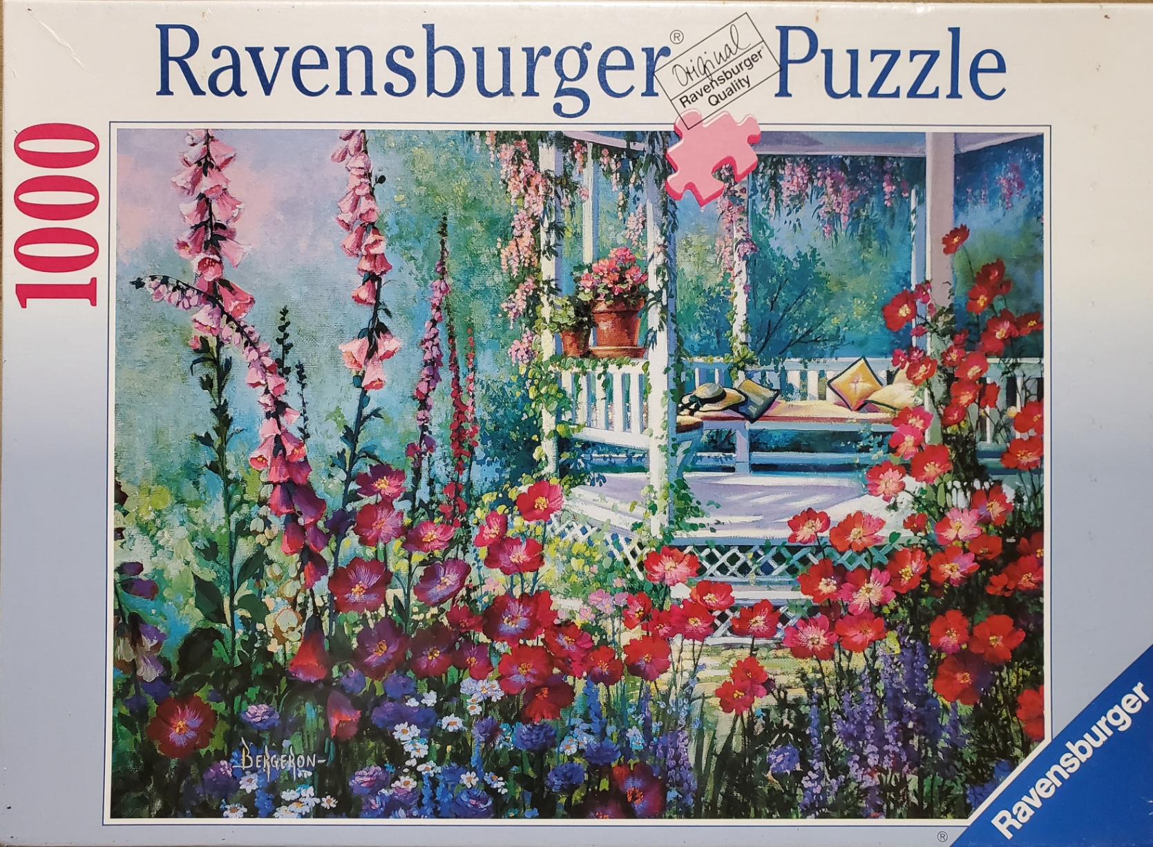 Ravensburger Pavilion Amongst Flowers 1000 Piece Puzzle