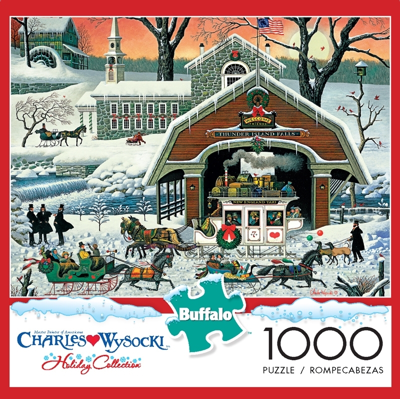 Buffalo Charles Wysocki 'Twas The Twilight Before Christmas 1000 Piece Puzzle