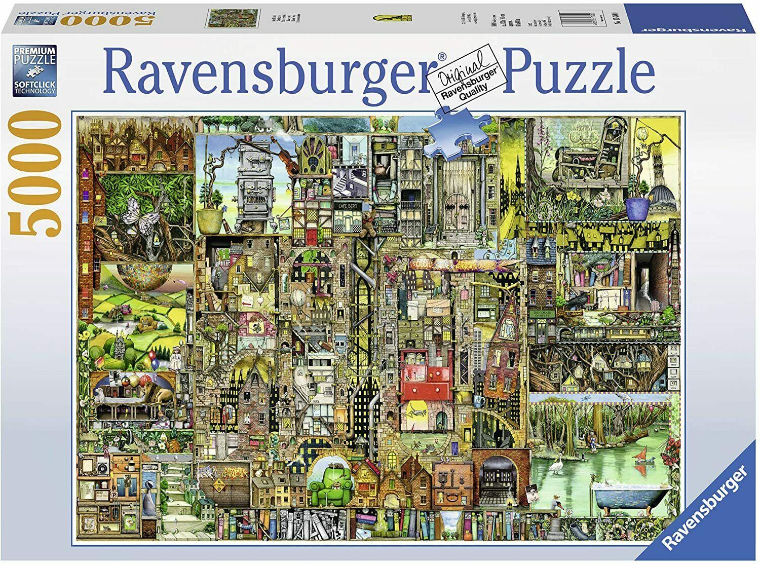 Ravensburger Colin Thompson Bizarre Town 5000 Piece Puzzle