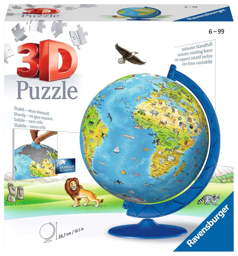 Ravensburger Children's World Globe 3D Puzzle – The Puzzle Collections