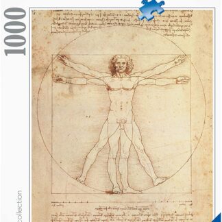 Ravensburger Art Collection Leonardo Da Vinci: Uomo Vitruviano (Vitruvian Man) 1000 Piece Puzzle