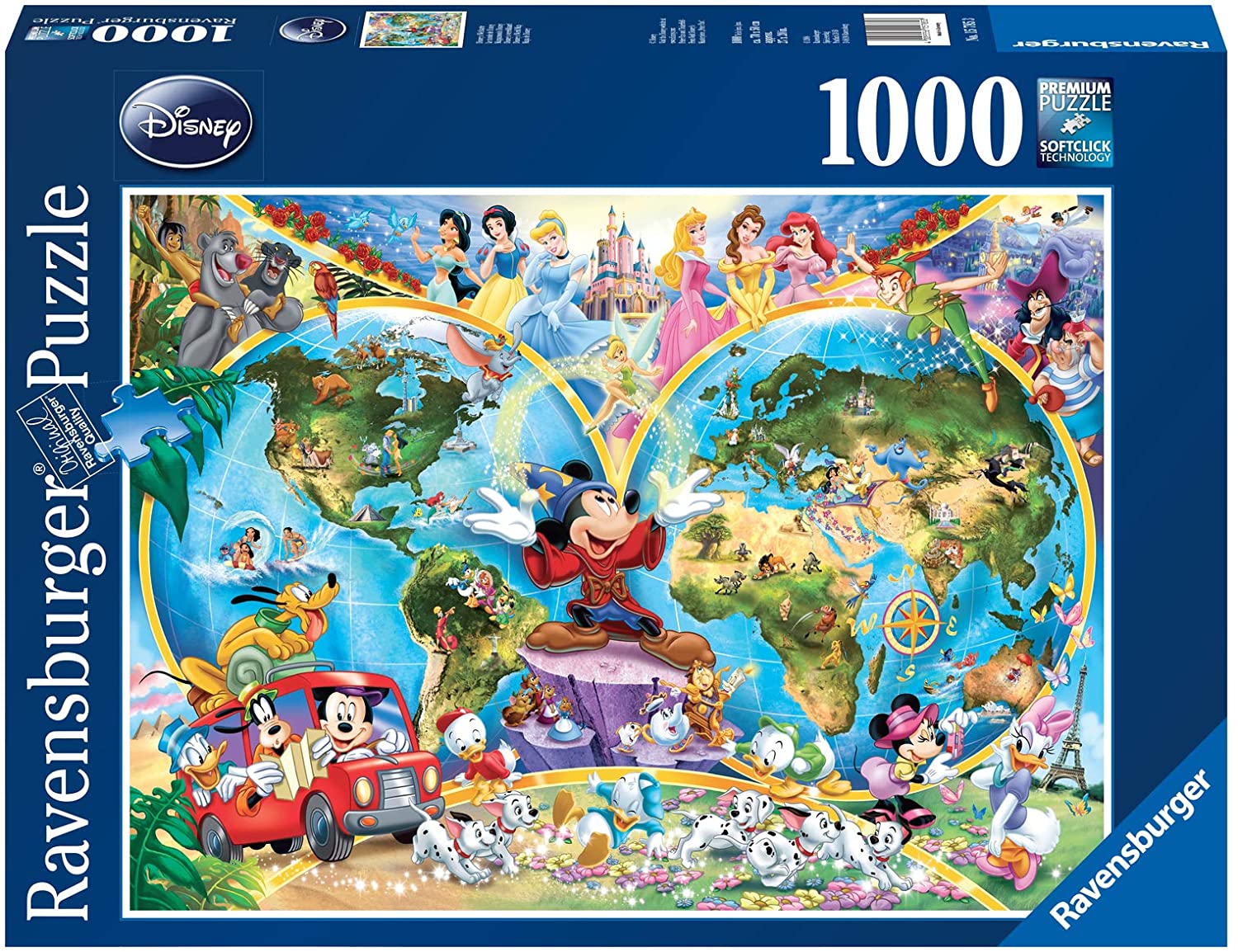 maandelijks goedkoop inzet Ravensburger Disney's World Map 1000 Piece Puzzle – The Puzzle Collections
