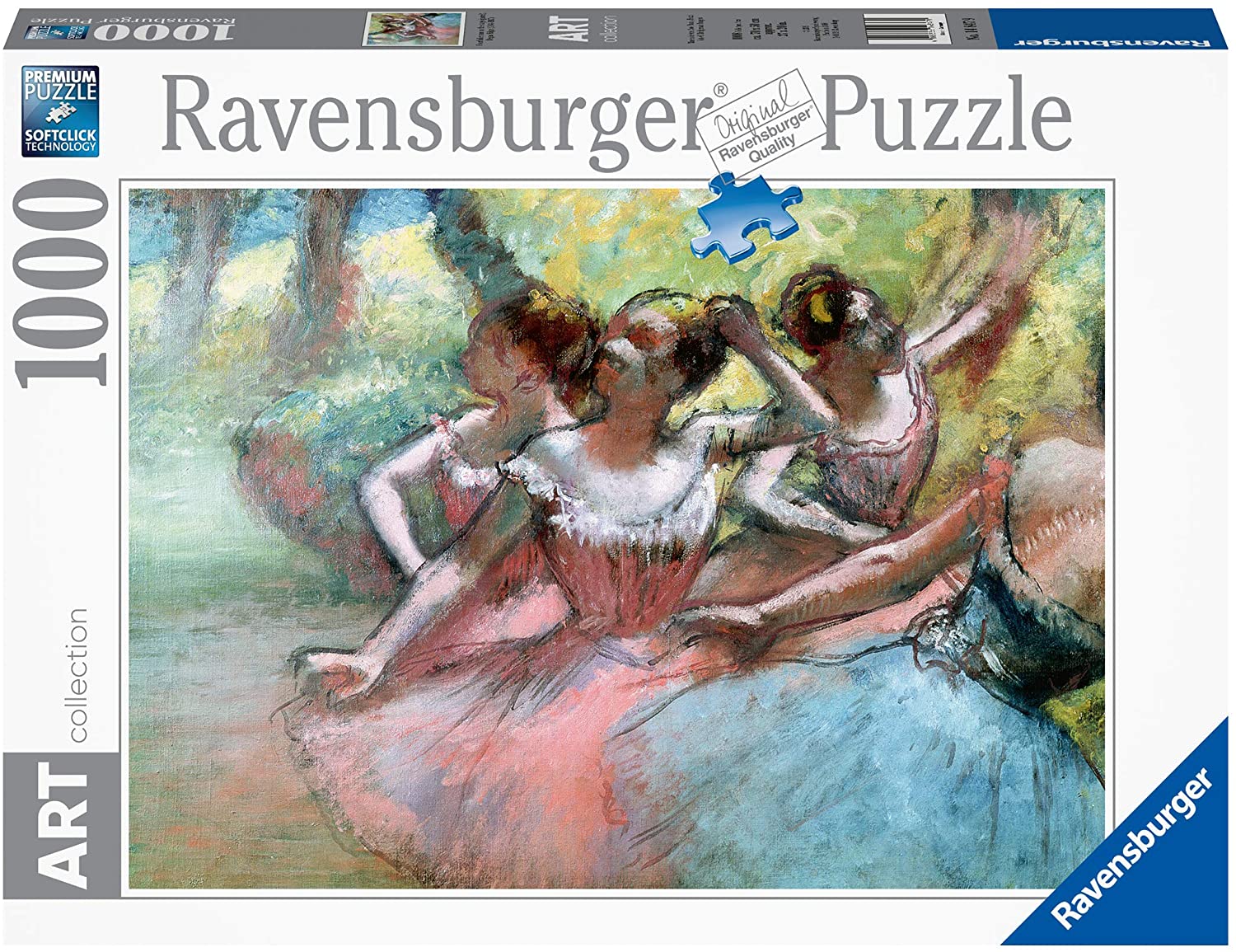 Ravensburger Art Collection Four Ballerinas On The Stage by Degas 1000 Piece Puzzle