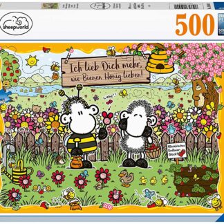 Ravensburger Sheepworld Bees in Love 500 Piece Puzzle