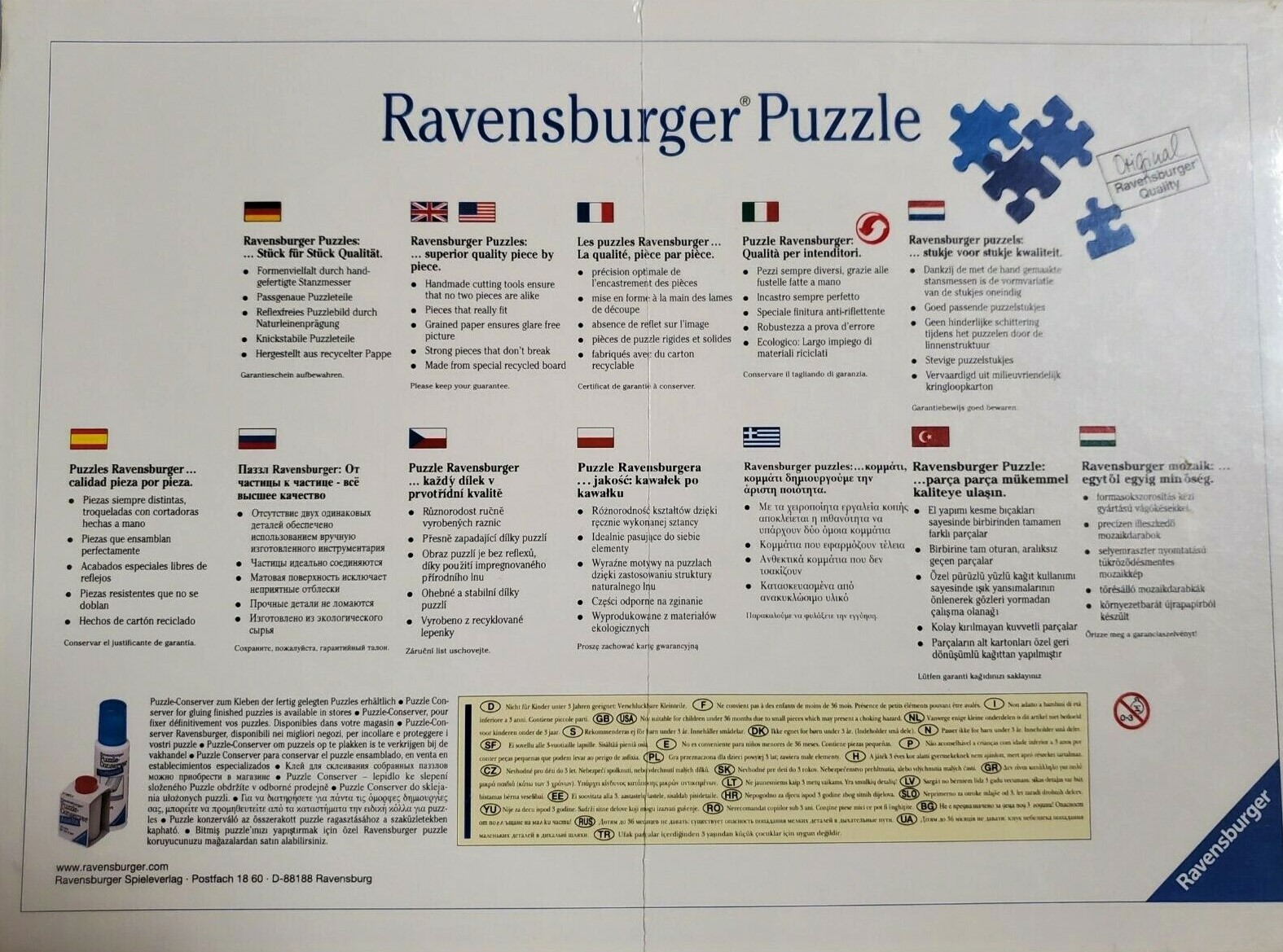 Puzzle Ravensburger personnalisé photo (1000 pièces)