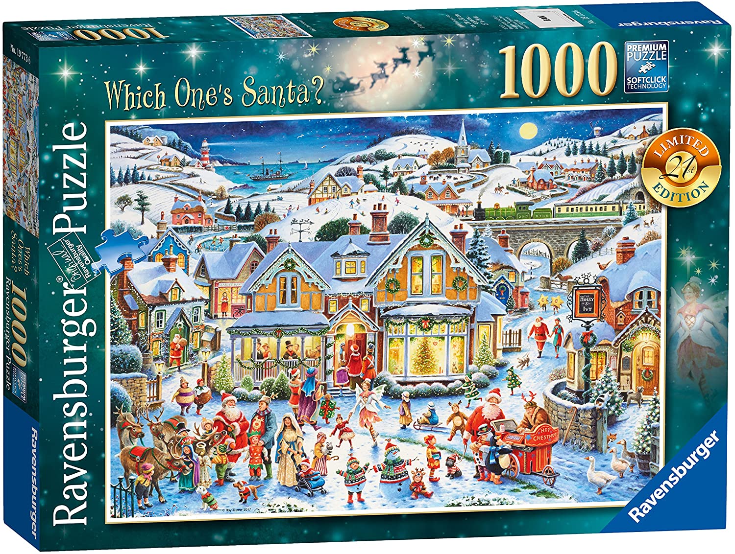 Ravensburger Which One's Santa 21st Limited Edition 1000 Piece Puzzle