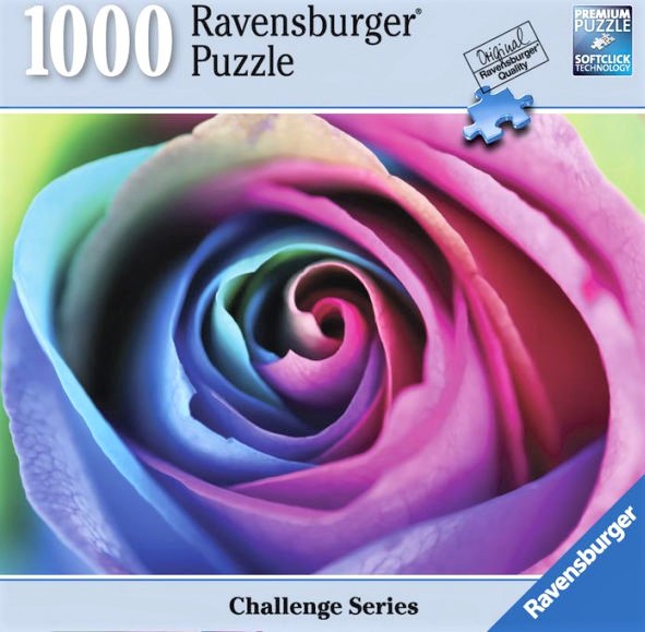 Ravensburger Challenge Series Rainbow Rose 1000 Piece Puzzle