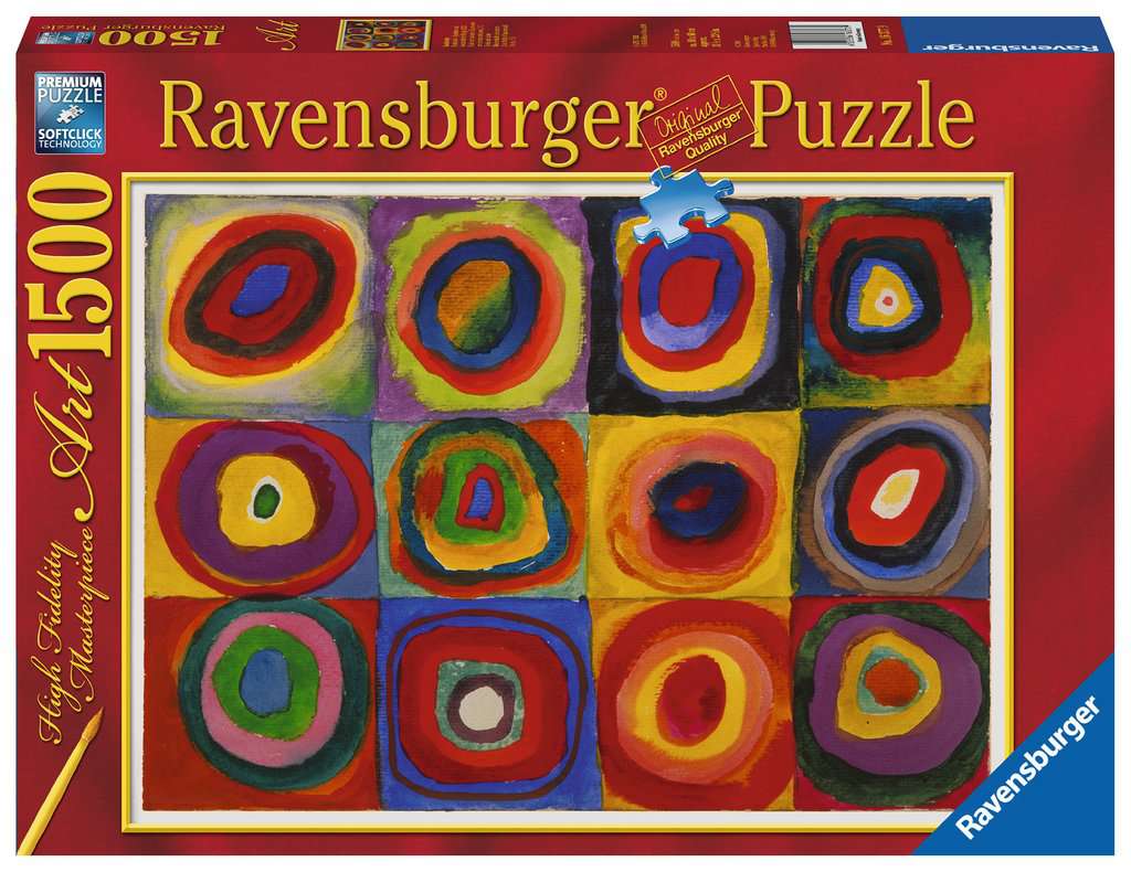 Ravensburger Kandinsky Color Study of Squares and Circles, 1913 Art 1500 Piece Puzzle