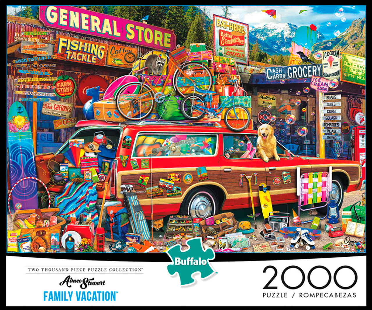 Buffalo Games Aimee Stewart Family Vacation 2000 Piece Puzzle