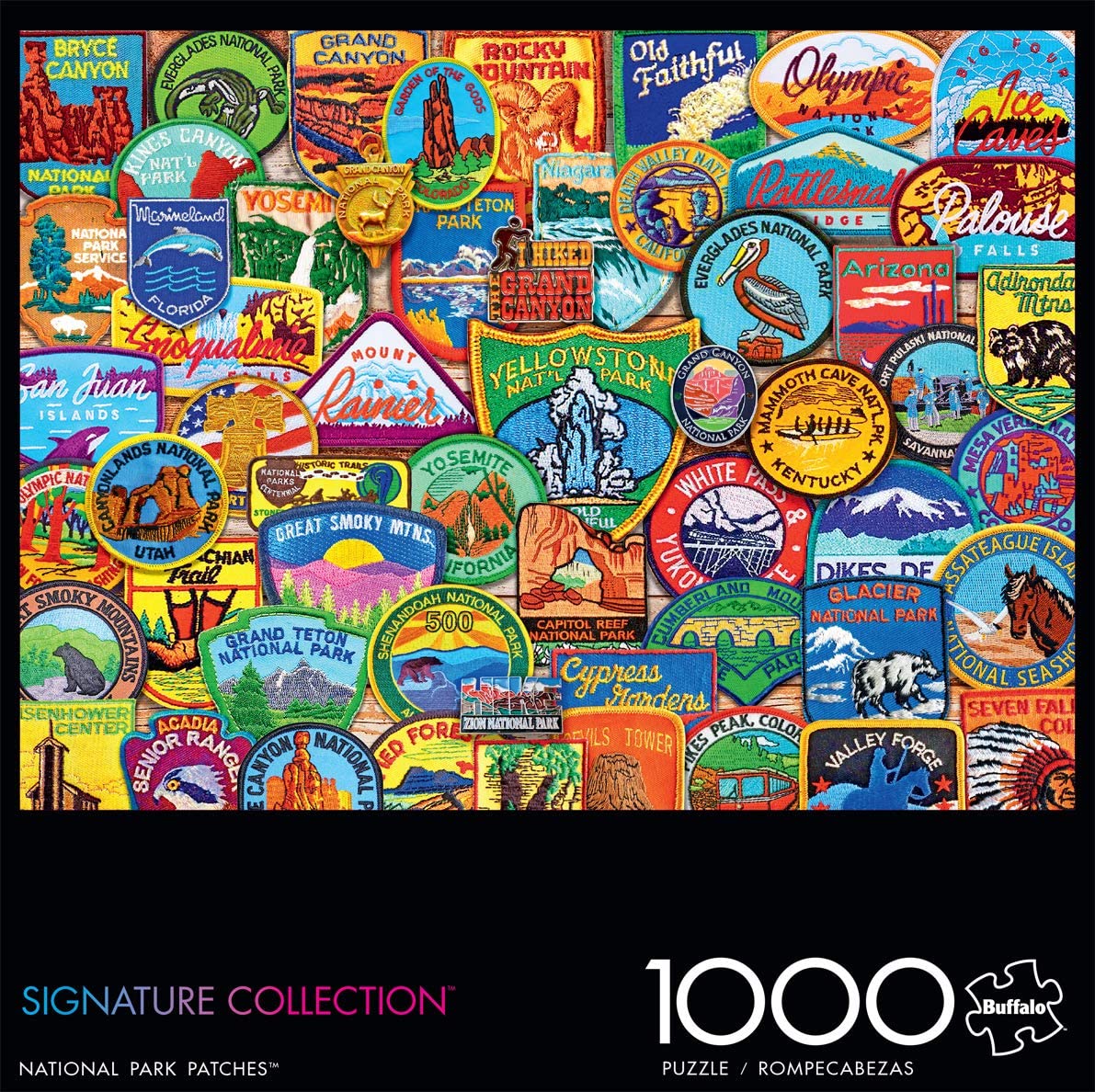 Buffalo Games Signature Collection National Park Patches 1000 Piece Puzzle