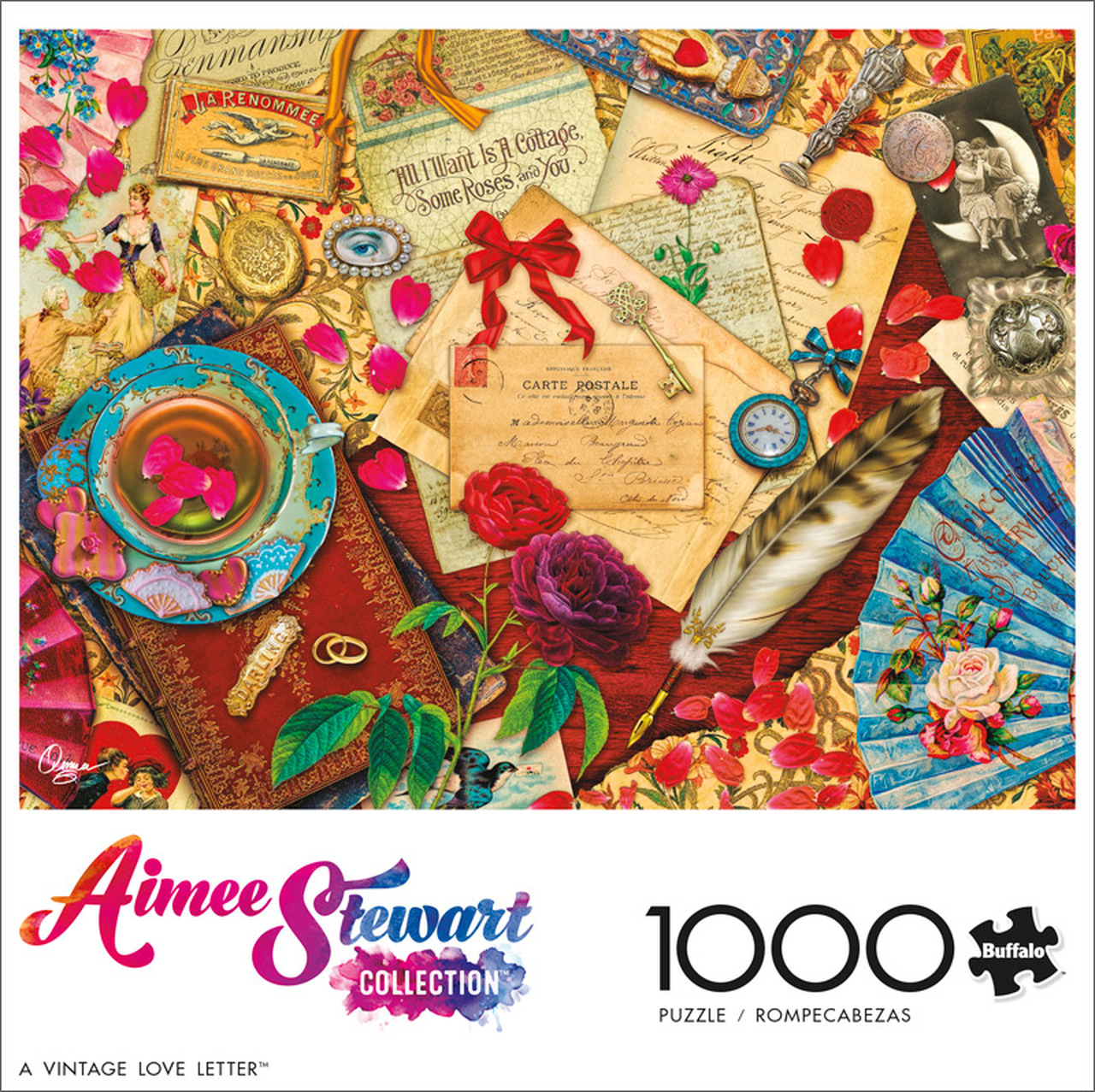 Buffalo Games Aimee Stewart A Vintage Love Letter 1000 Piece Puzzle