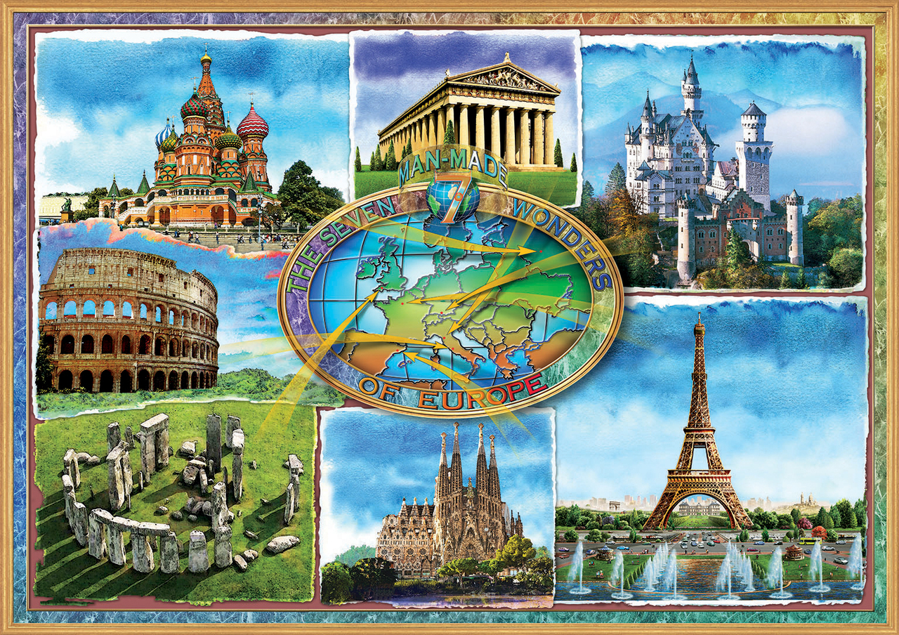 Educa Seven Wonders of Europe 1500 Piece Puzzle – The Puzzle Collections
