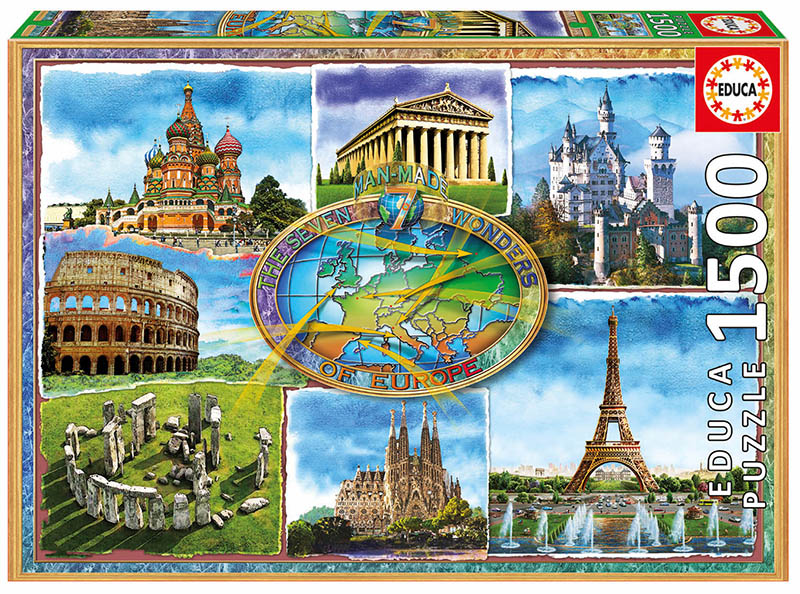 Educa Seven Wonders of Europe 1500 Piece Puzzle