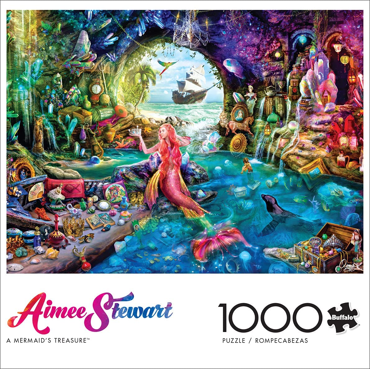 Buffalo Games Aimee Stewart A Mermaid's Treasure 1000 Piece Puzzle