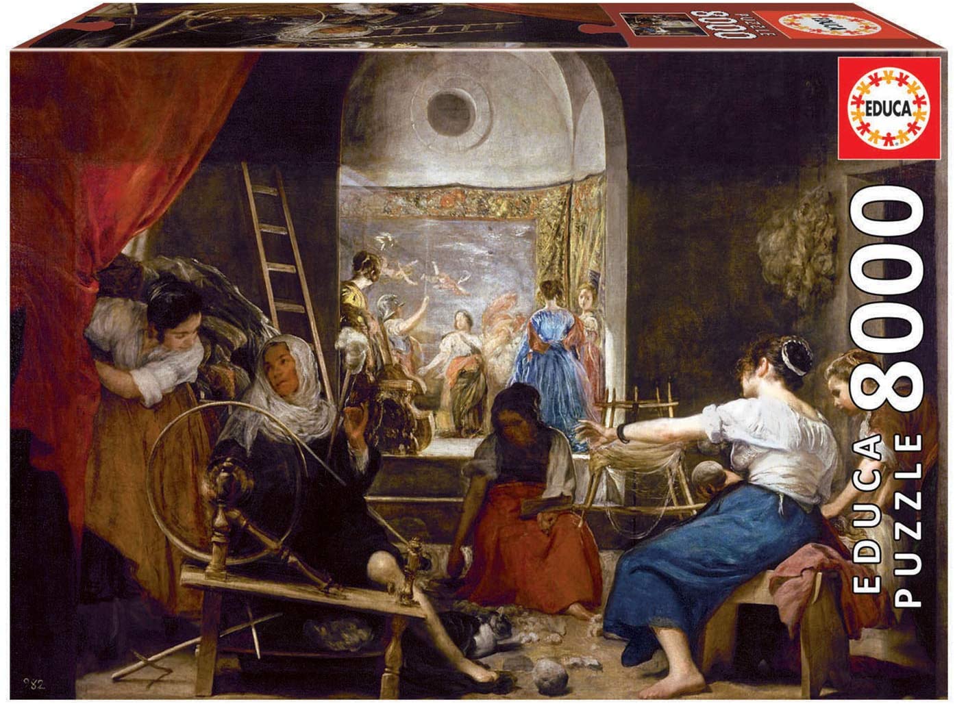 Educa The Spinners (Fable of Arachne), Diego Velázquez 8000 Piece Puzzle