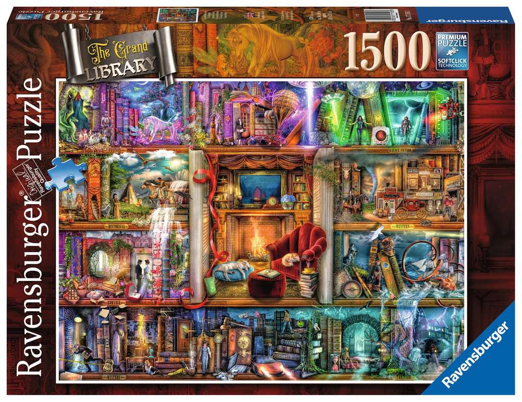 Ravensburger Aimee Stewart The Grand Library 1500 Piece Puzzle (Dented Box)