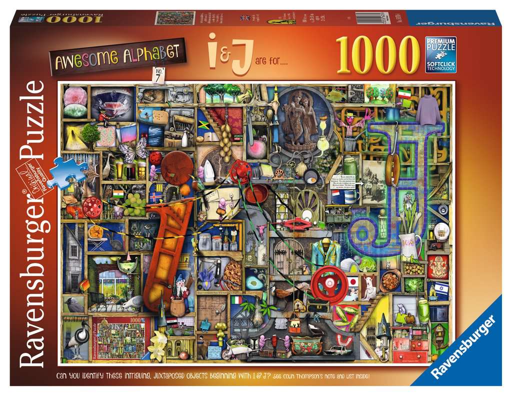Ravensburger Colin Thompson Awesome Alphabet "I & J" 1000 Piece Puzzle