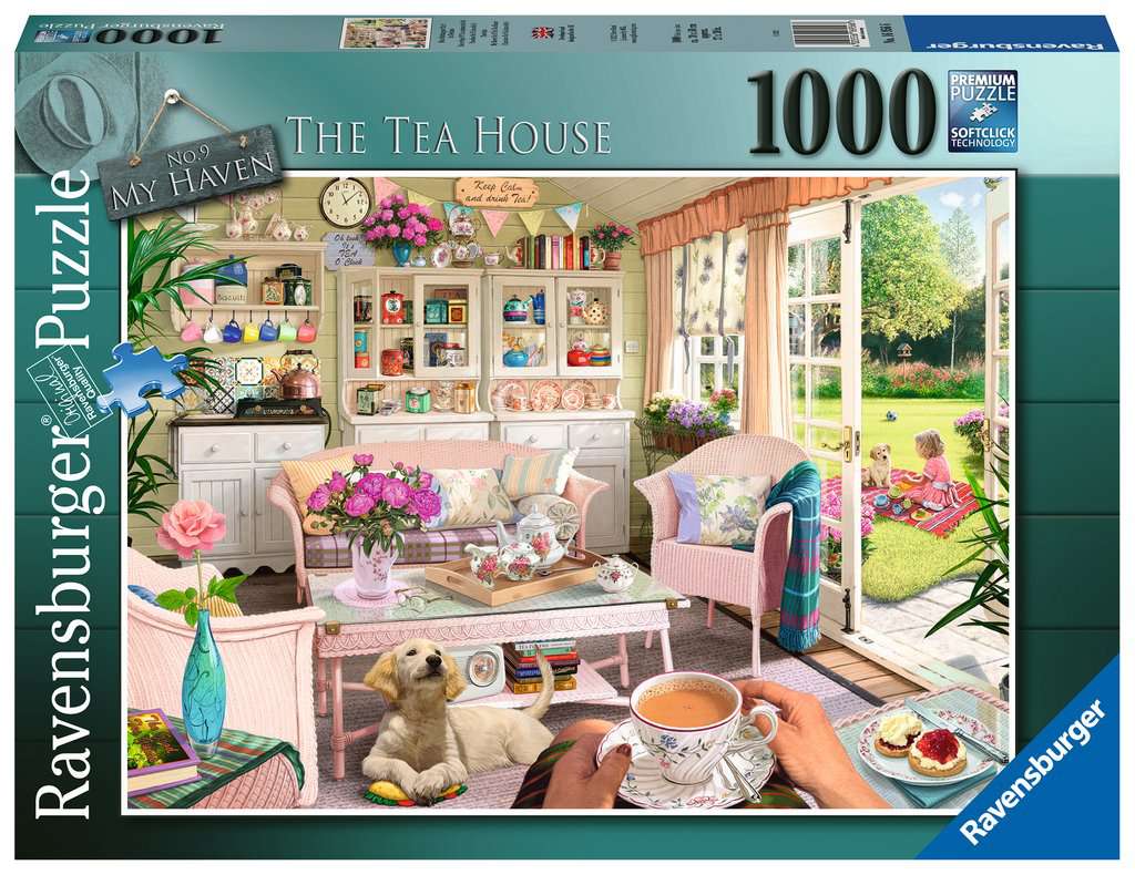 Ravensburger My Haven No. 9 The Tea House 1000 Piece Puzzle
