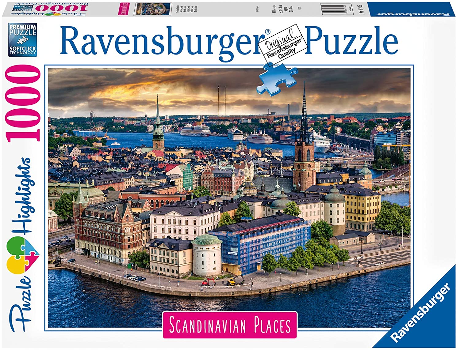 Ravensburger Scandinavian Places Stockholm Sweden 1000 Piece Puzzle