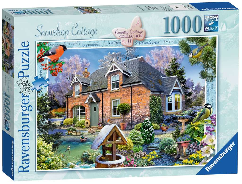 Ravensburger Country Cottage Collection 11 : Snowdrop Cottage 1000 Piece Puzzle