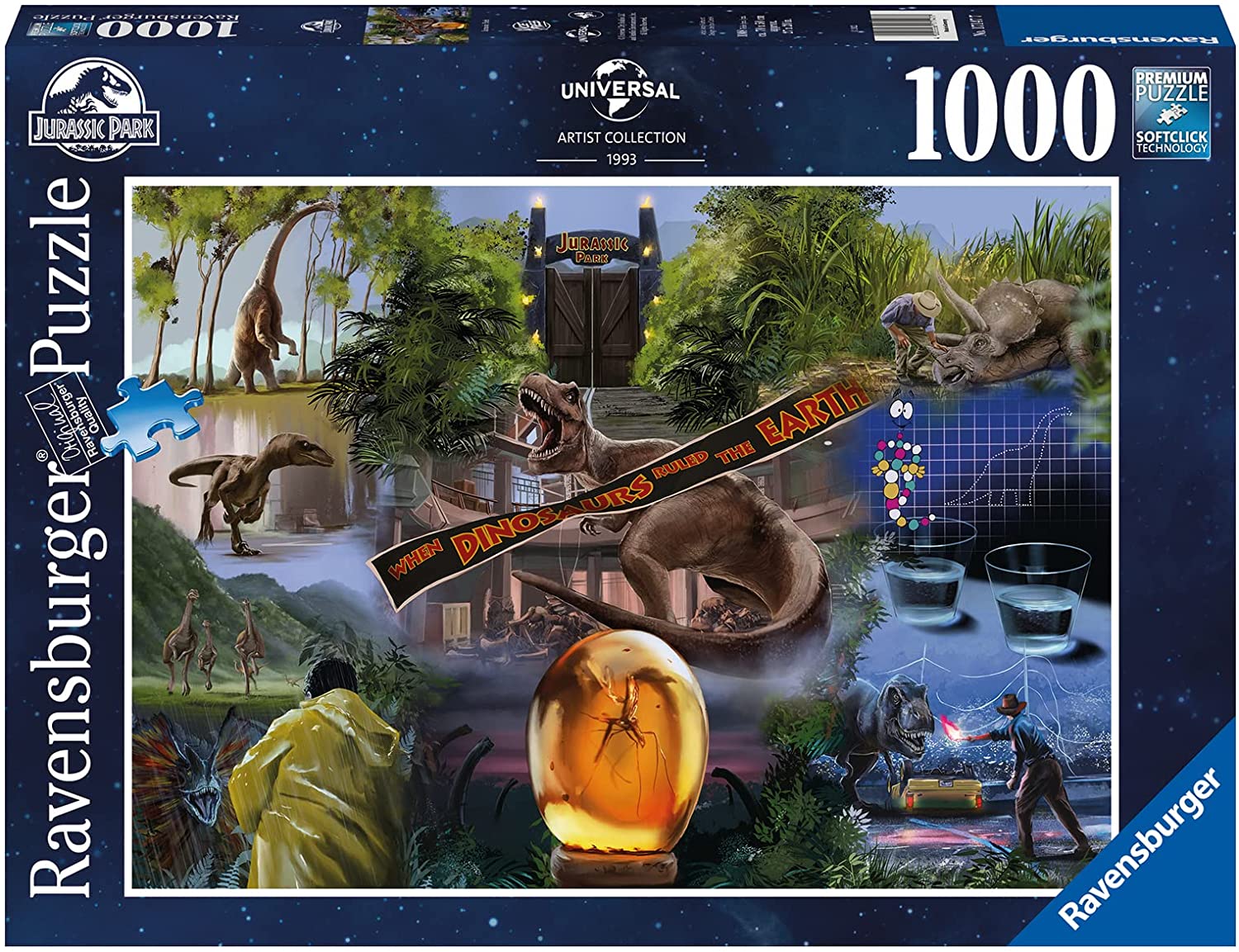 Ravensburger Universal Artist Collection Jurassic Park 1000 Piece Puzzle