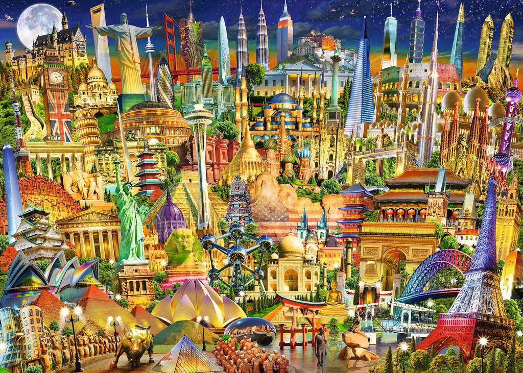 Ravensburger Puzzle - Sights Of The World, 1000 Pieces - Playpolis