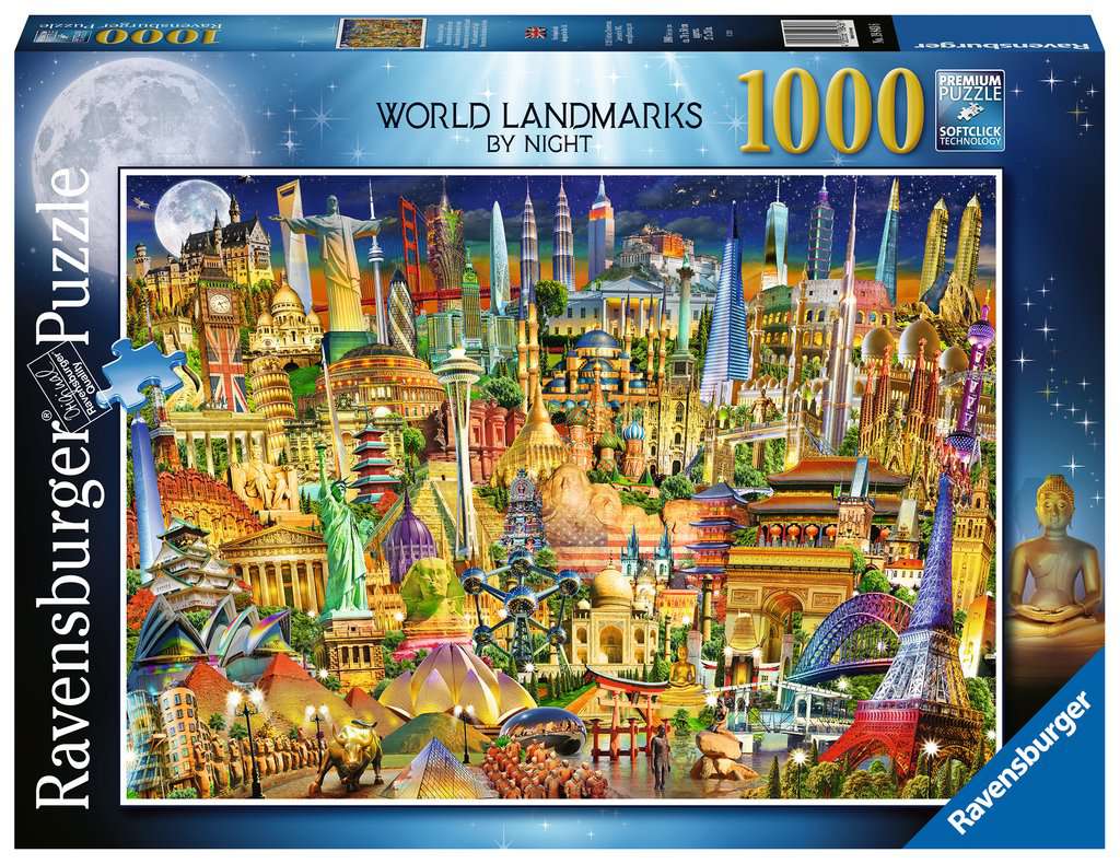 Ravensburger World Landmark By Night 1000 Piece Puzzle