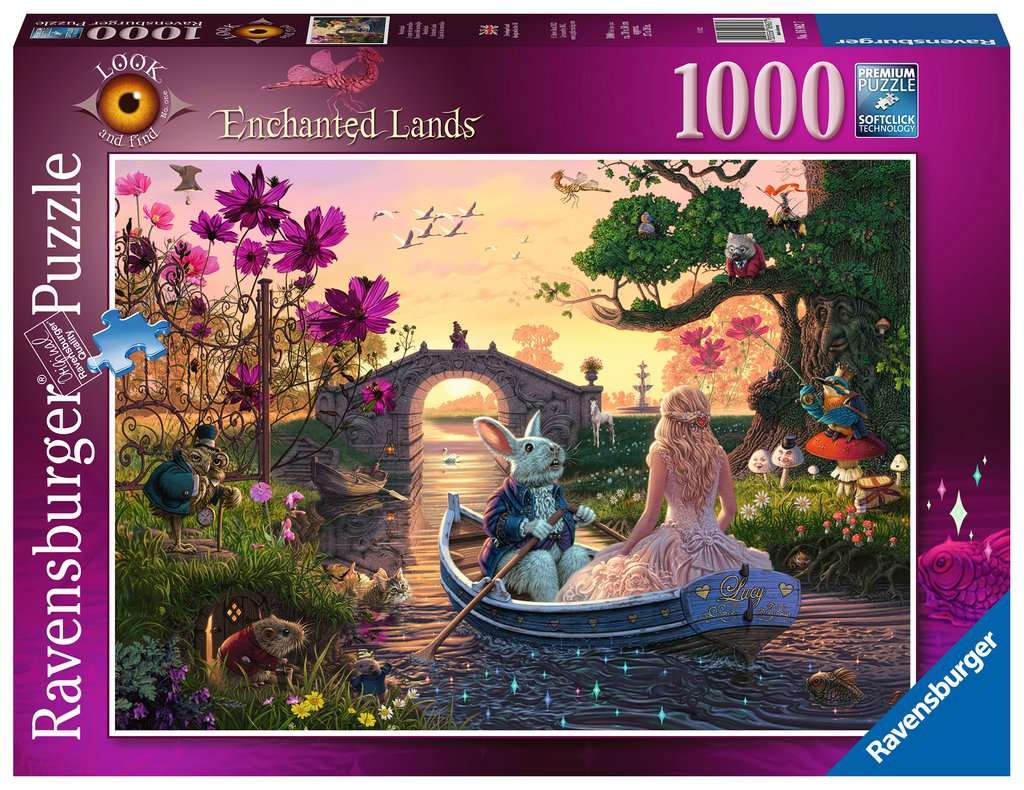 Ravensburger Look & Find Enchanted Lands 1000 Piece Puzzle