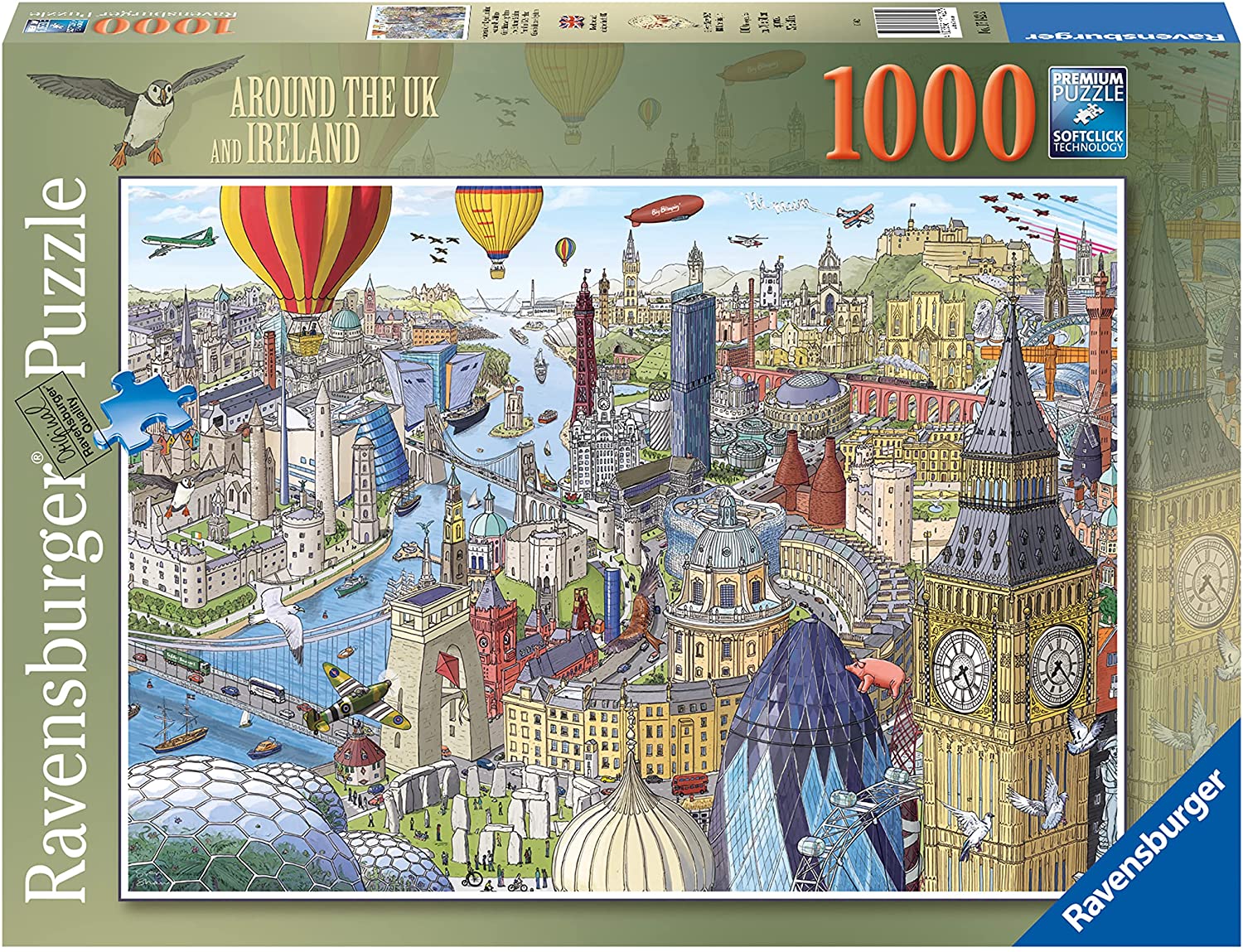 Ravensburger Around the UK and Ireland 1000 Piece Puzzle