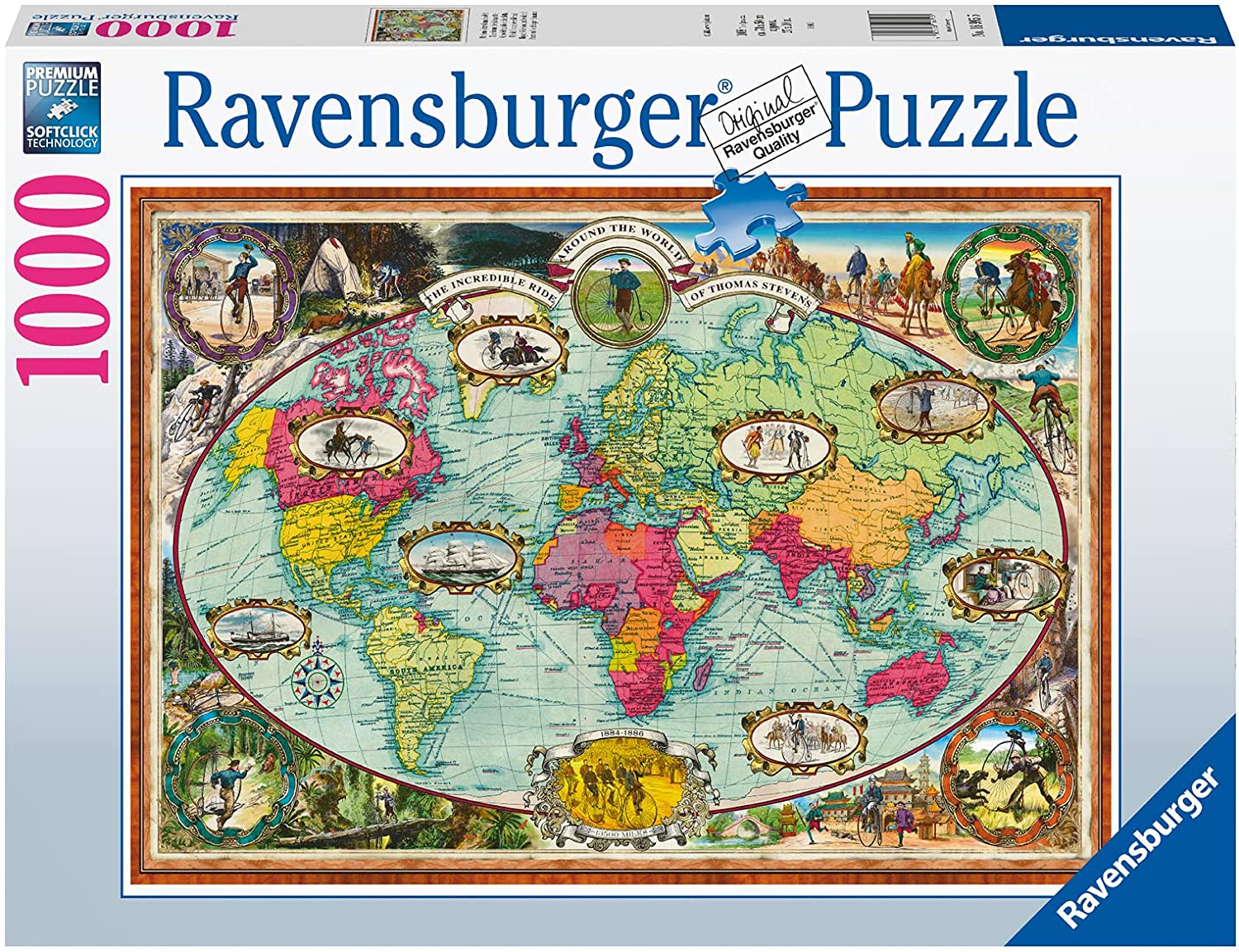 Ravensburger Bicycle Ride Around the World 1000 Piece Puzzle