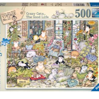 Ravensburger Crazy Cats The Good Life 500 Piece Puzzle