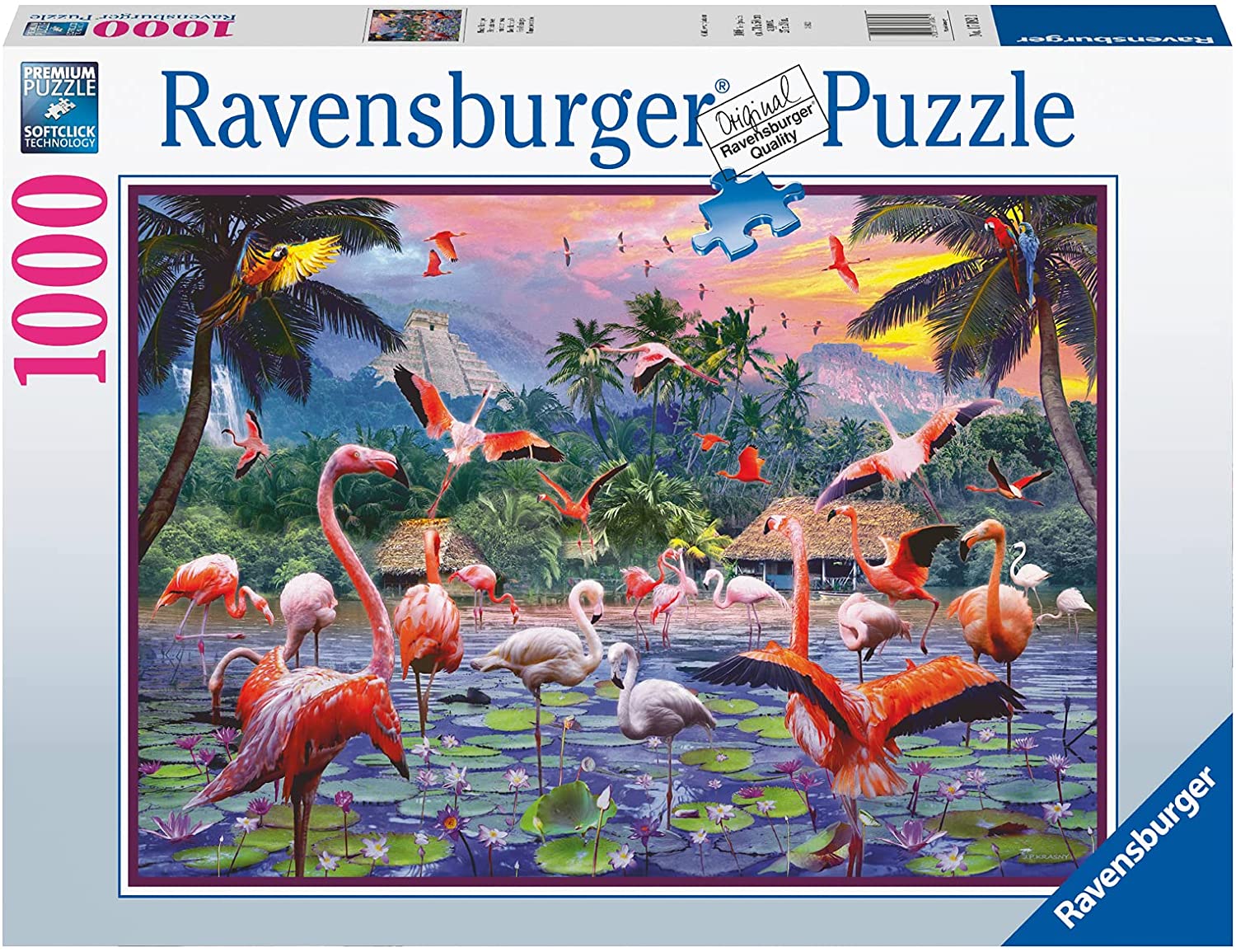 Ravensburger Pink Flamingos 1000 Piece Puzzle