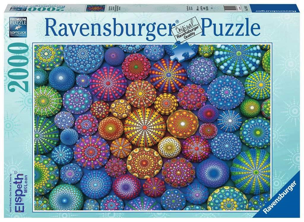Ravensburger Radiating Rainbow Mandalas 2000 Piece Puzzle