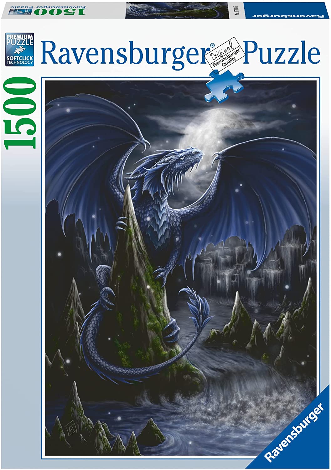 Ravensburger The Dark Blue Dragon 1500 Piece Puzzle