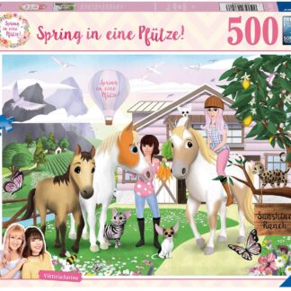 Ravensburger ViktoriaSarina and her friends Jump in a puddle 500 Piece Puzzle