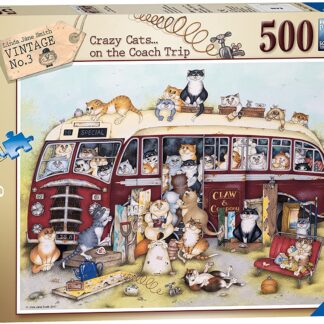 Ravensburger Crazy Cats ... on the Coach Trip 500 Piece Puzzle