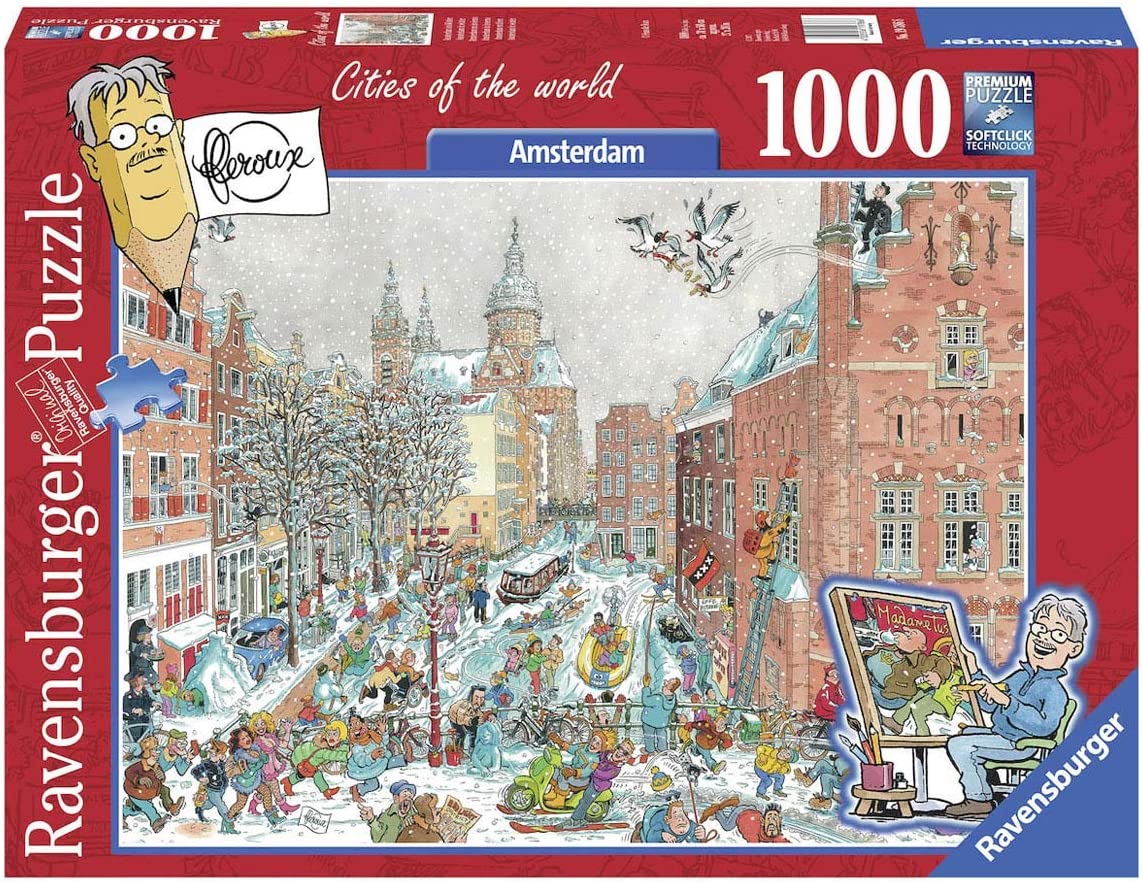 Ravensburger Cities Of The World Amsterdam In Winter 1000 Piece Puzzle