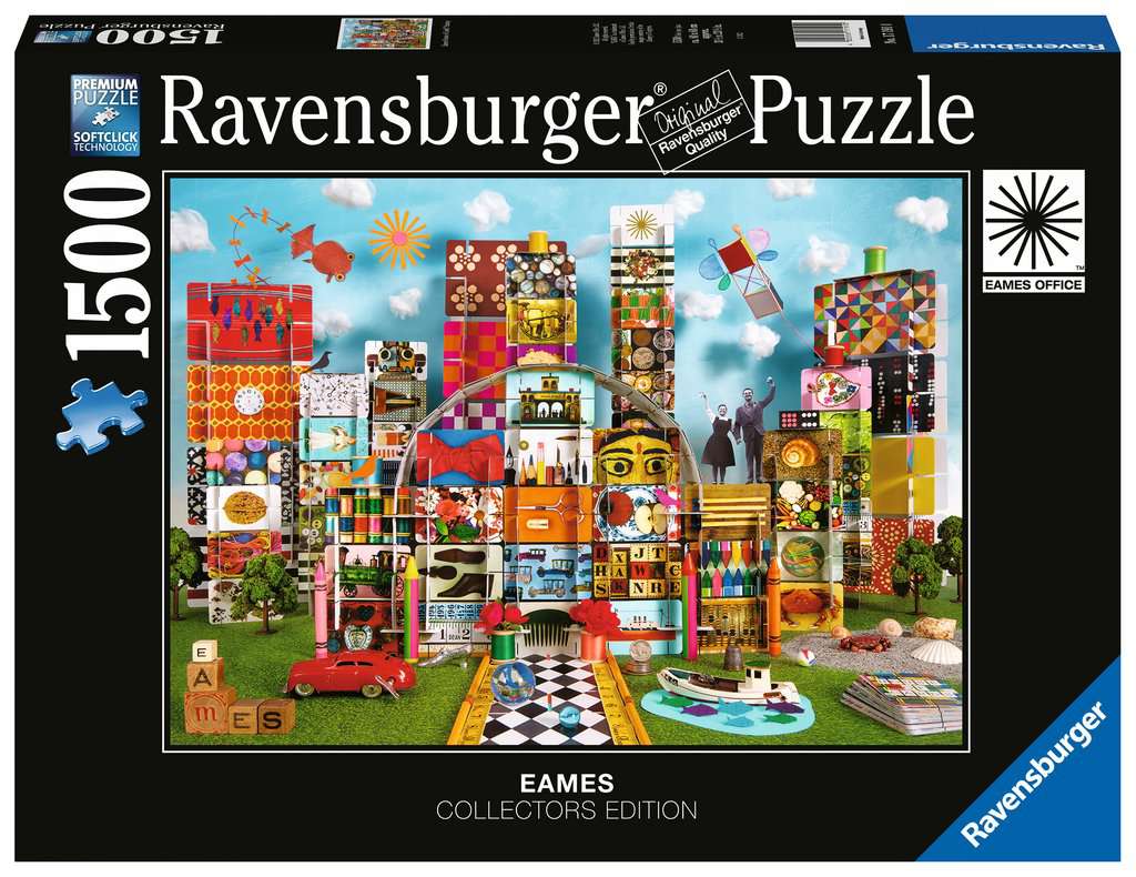 Ravensburger Eames House of Cards Fantasy 1500 Piece Puzzle