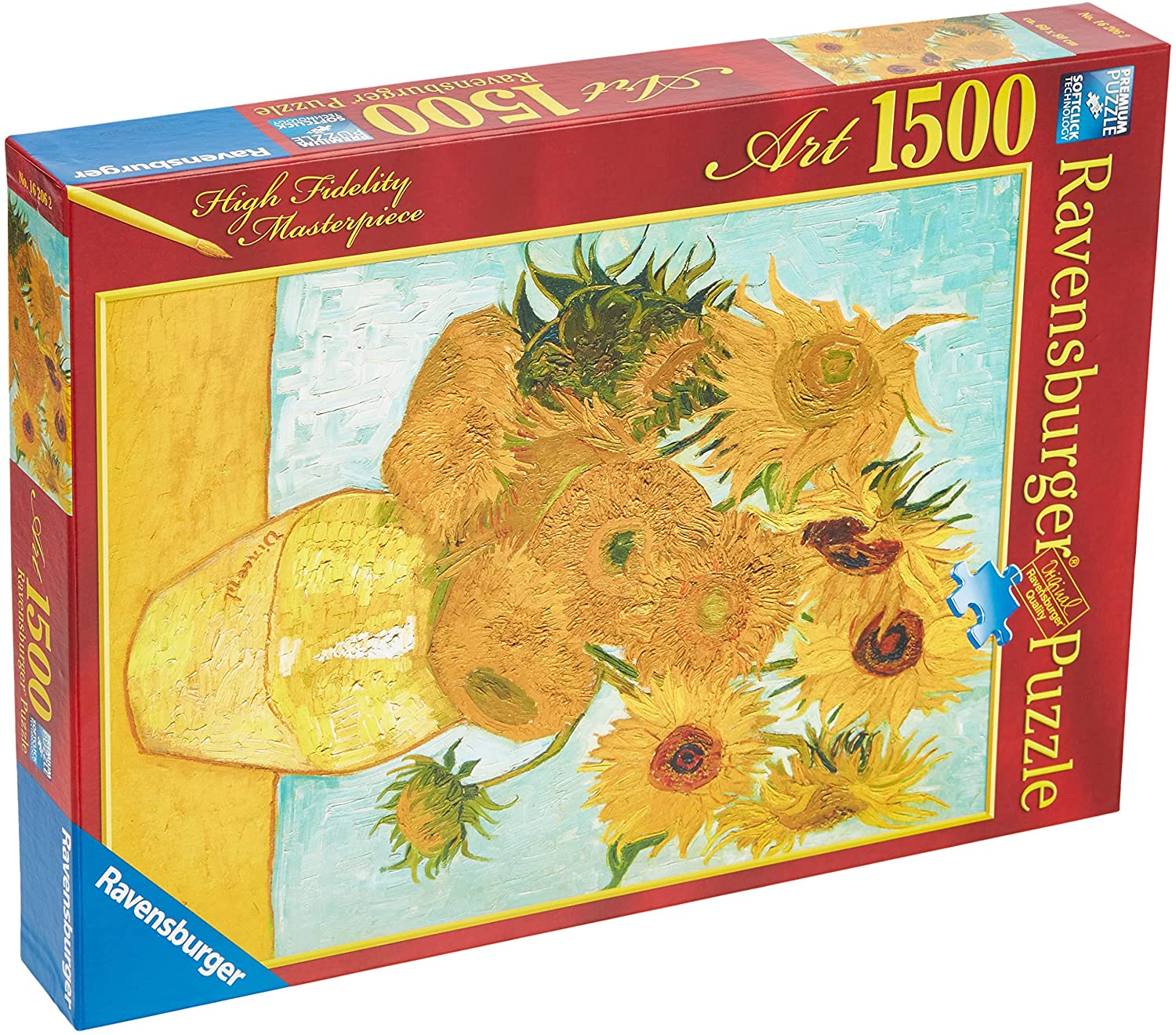 Ravensburger Vincent Van Gogh Sunflowers  Art 1500 Piece Puzzle