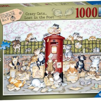 Ravensburger Vintage No. 9 Crazy Cats...Lost in the Post 1000 Piece Puzzle