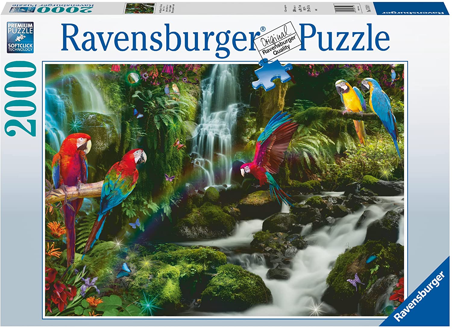 Ravensburger Colorful Parrots In The Jungle 2000 Piece Puzzle