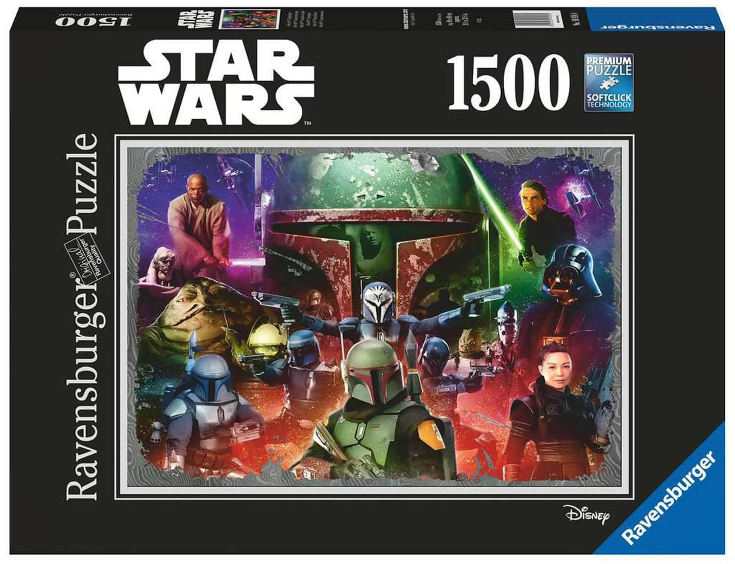 Ravensburger Star Wars Boba Fett, Bounty Hunter 1500 Piece Puzzle