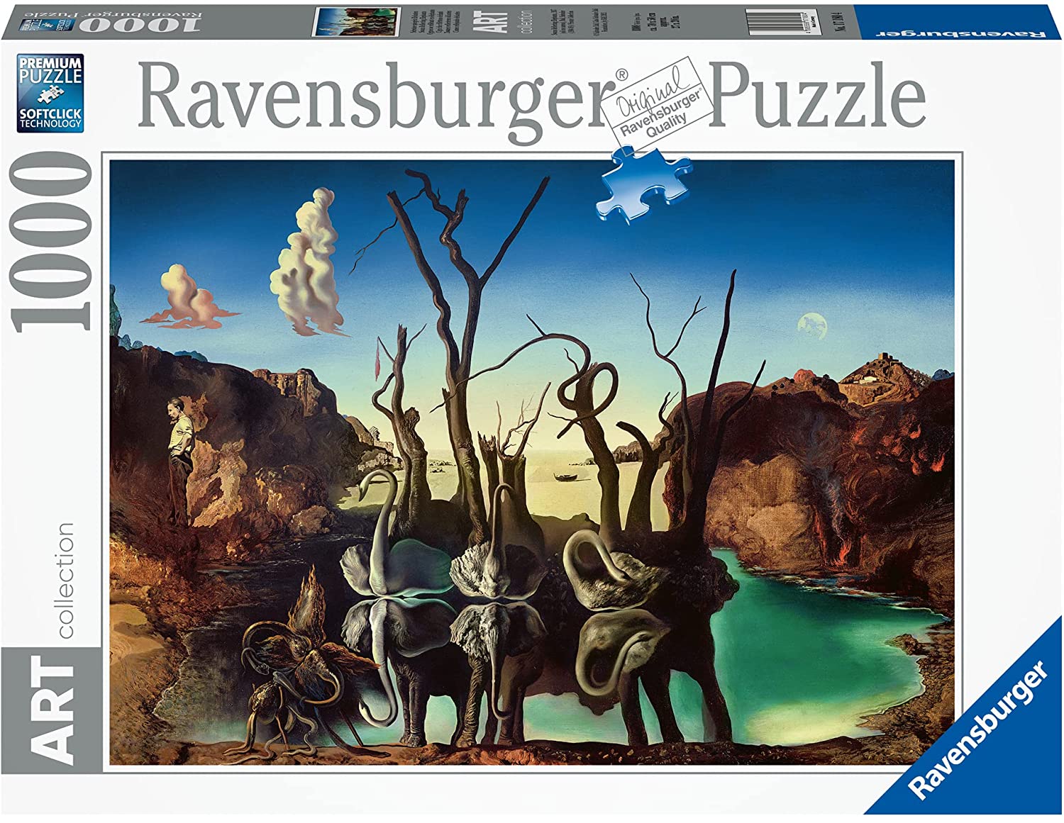 Ravensburger Art Collection Swans Reflecting Elephants by Salvador Dali 1000 Piece Puzzle