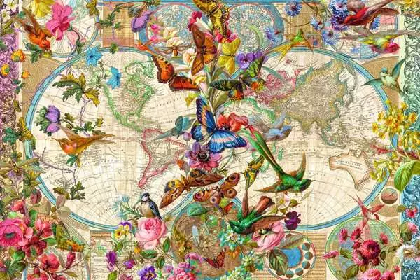 Ravensburger World Map, 1665 3000 Piece Puzzle – The Puzzle Collections