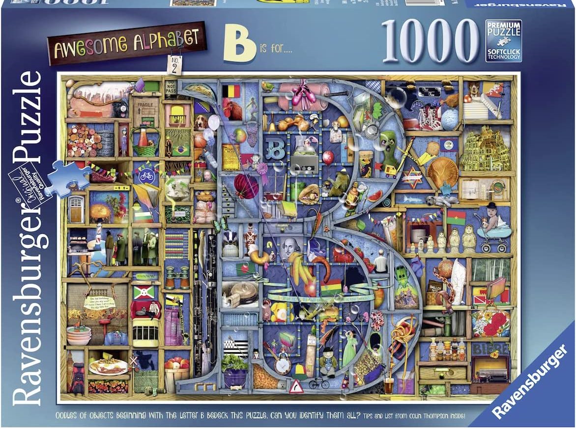 Ravensburger Colin Thompson Awesome Alphabet "B" 1000 Piece Puzzle